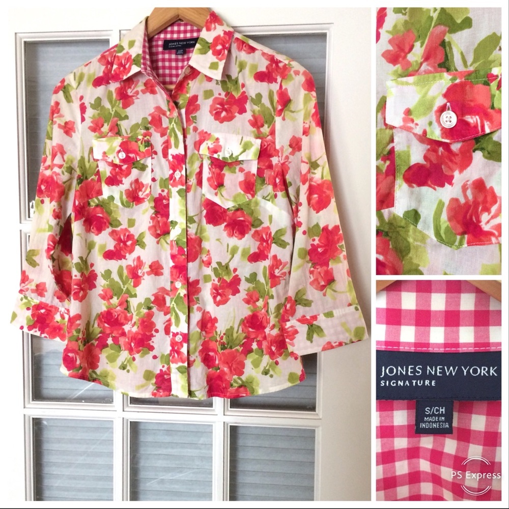 Jones New York Floral Blouse 🌺